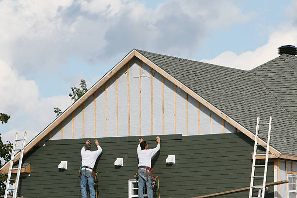 Professional Emergency Siding Repair technician working in North Bend, PA